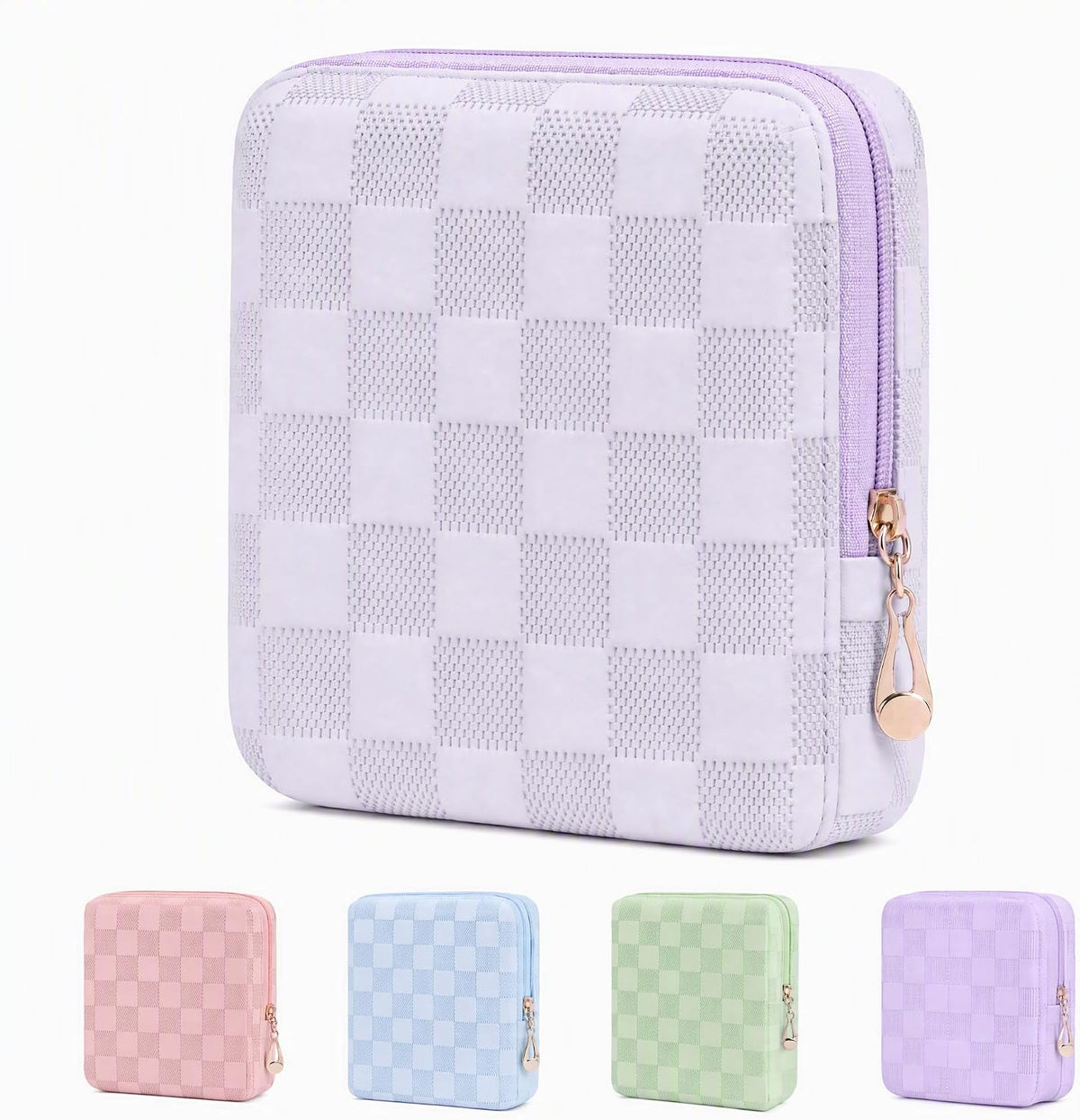 Period Bag for women Girls | PU Leather Sanitary Napkin Storage Bag | Cute Pads Bags for Period | Discreet Menstrual Pouch for Pads, Tampons, Menstrual Cups | Perfect for Travel & Daily Use
