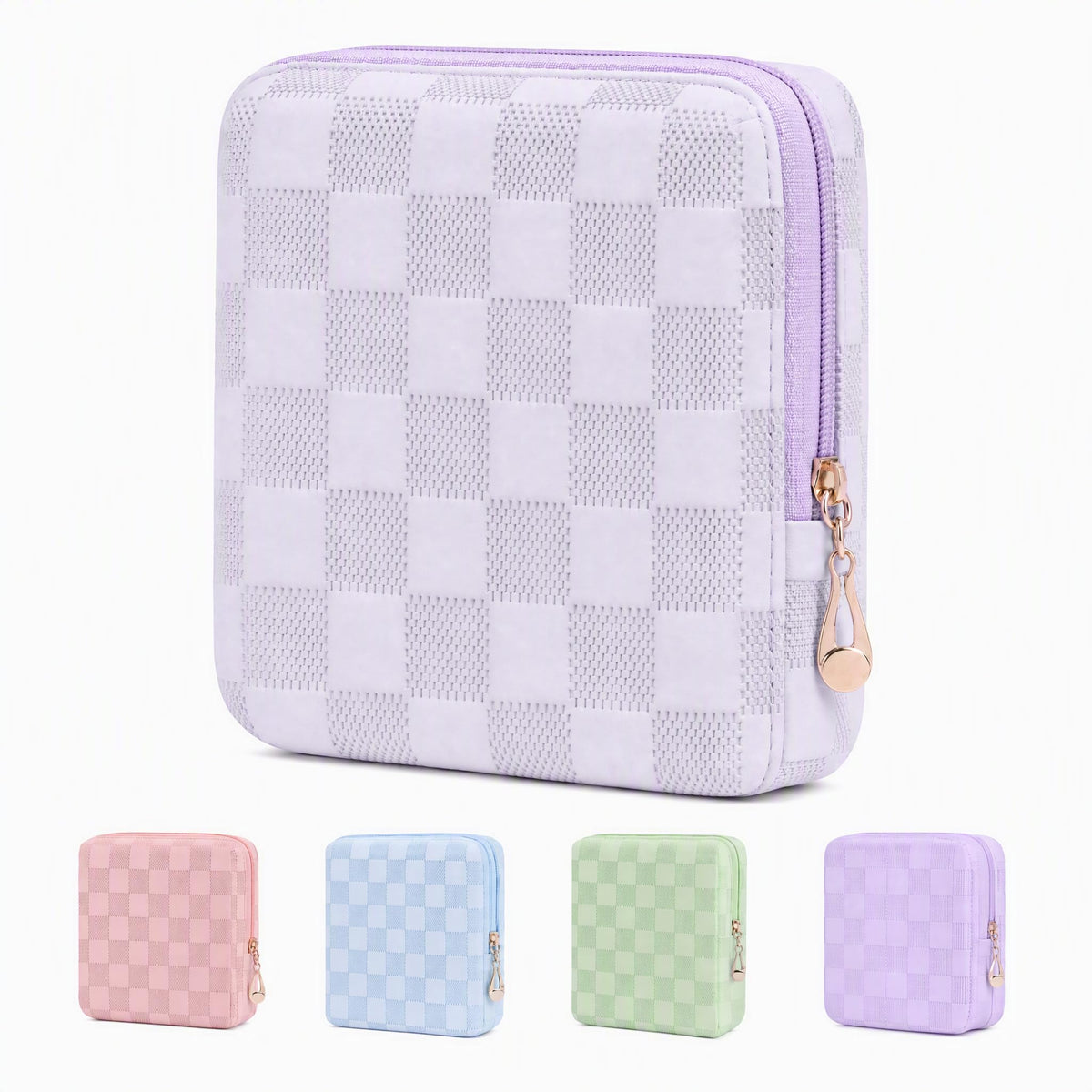 Period Bag for women Girls | PU Leather Sanitary Napkin Storage Bag | Cute Pads Bags for Period | Discreet Menstrual Pouch for Pads, Tampons, Menstrual Cups | Perfect for Travel & Daily Use