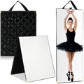 Chunful Folding Hanging Mirror 33.5x13.4 for Dance, Fashion, Purple
