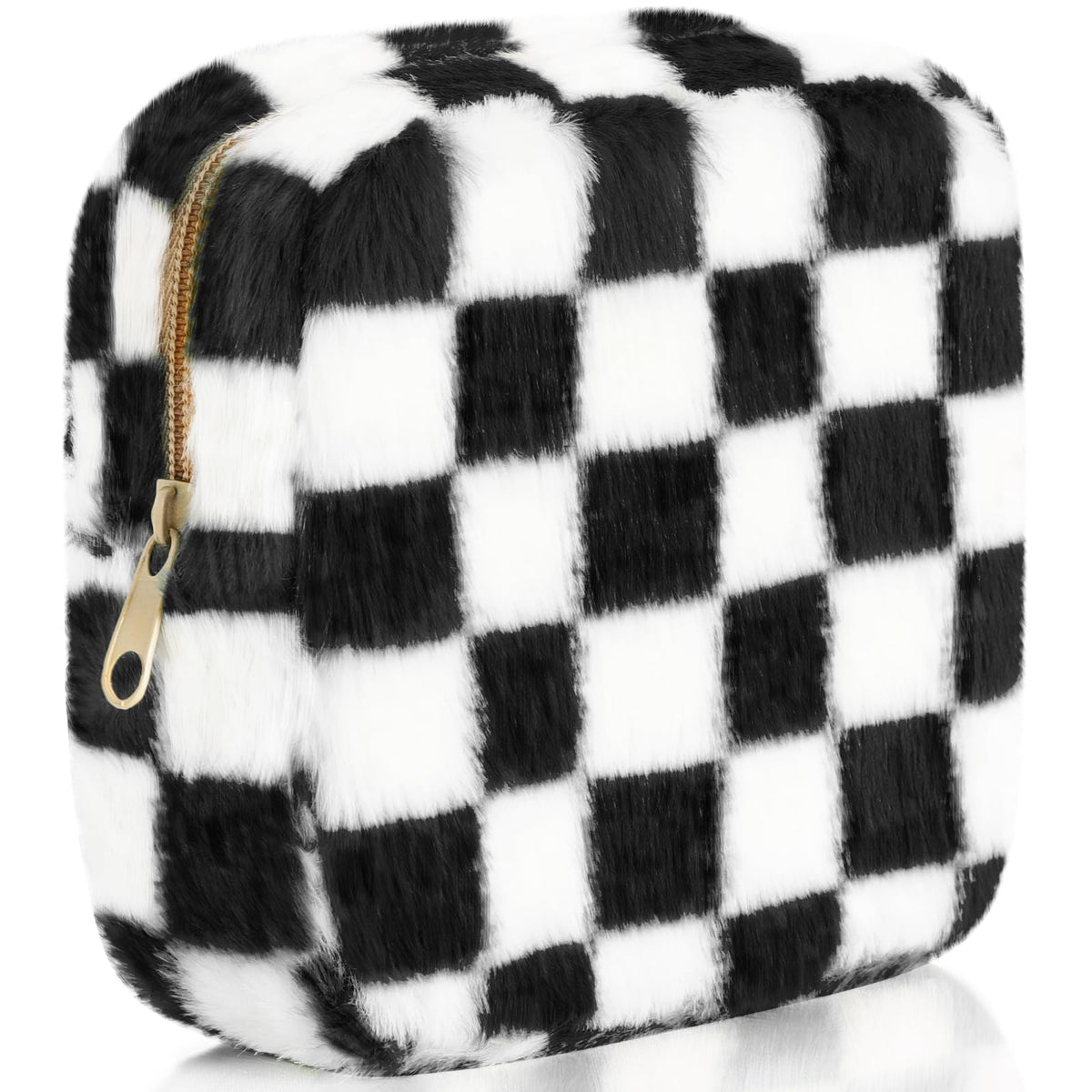 Sanitary Napkin Storage Bag, Menstrual Pad Zipper Bag Checkered Portable Period Bag Panty Liners, Tampon Storage Pouch for Women Ladies Daily Use Storage Purse Travel