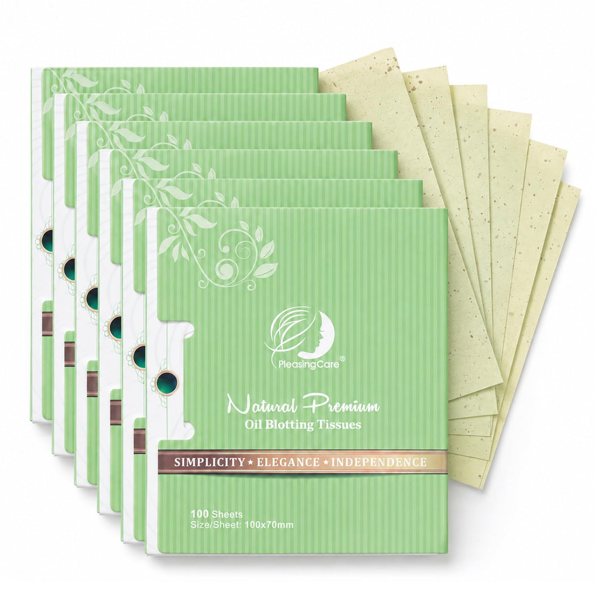 Premium Face Oil Blotting Sheets - 1 Pack for Facial Care or Makeup, Bamboo