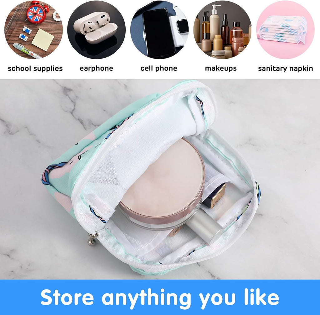 3Pcs Period Bag Sanitary Napkin Storage Bag, Portable Menstrual Cup Pouch Period Bags for Teen Girls, Tampons Holder, Pad Bag, Feminine Care for Purse with Zipper