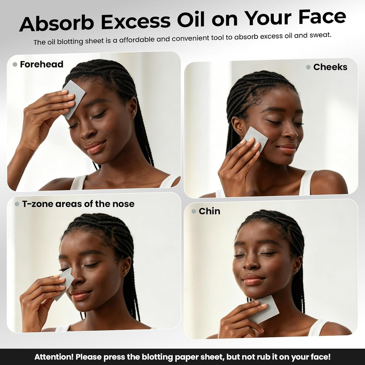 FANDAMEI 200 Counts Oil Blotting Sheets For Face, Blotting Papers For Face