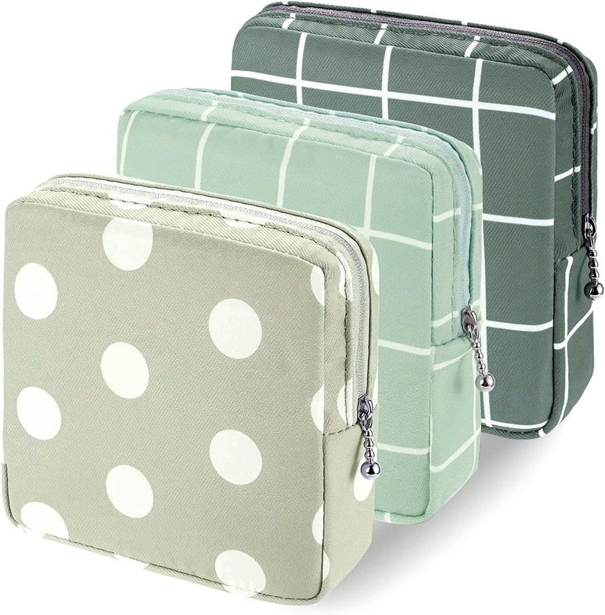 3pcs Period Bag,Period Pouch,Sanitary Napkin Storage Bag, Portable Reusable Menstrual Pads Bags,Tampon Storage Pouch for Women Teen Girls,pad Bag,Feminine Care,tampons Holder for Purse