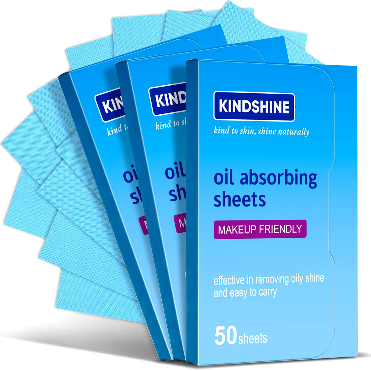 KINESHINE 150Pcs High-Performance Oil Absorbing Sheets for Face