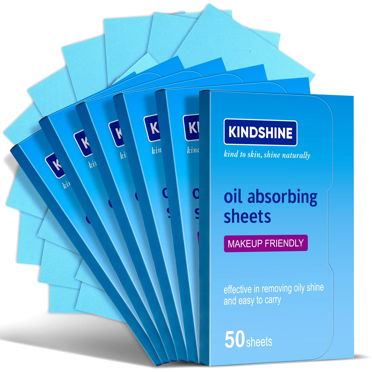 KINESHINE 100Pcs High-Performance Oil Absorbing Sheets for Face