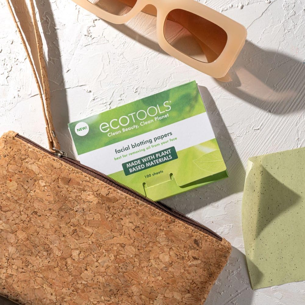EcoTools Natural Oil Absorbing Facial Blotting Papers for Face, 200 Count