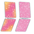 Pocket Mirror, Small Travel Mirror with Magnification, Portable Double-Sided Magnifying Cosmetic Mirror for Daily (Pink Marble)