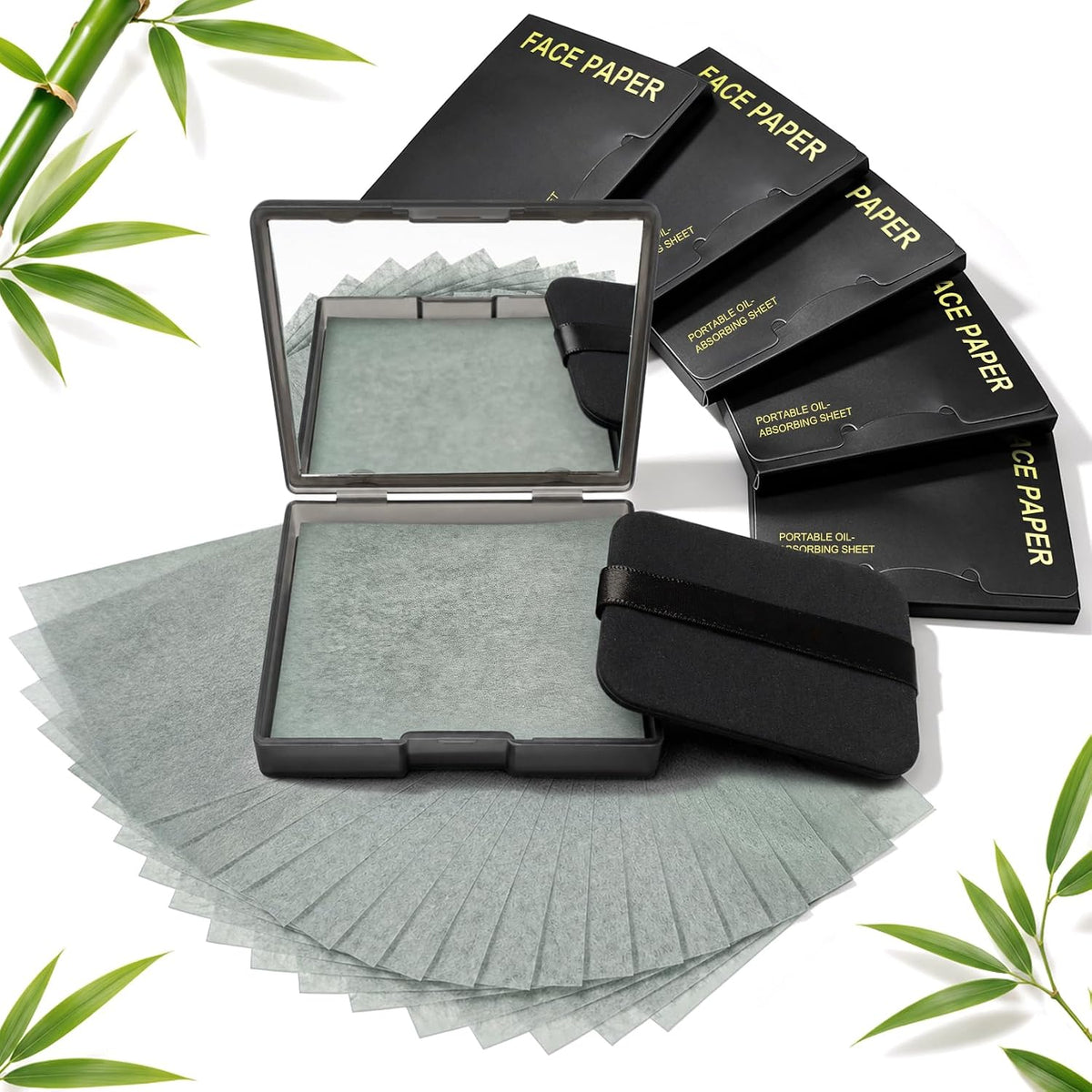 600 PCS Oil Blotting Sheets for Face, Makeup Friendly Oil Absorbing Sheets