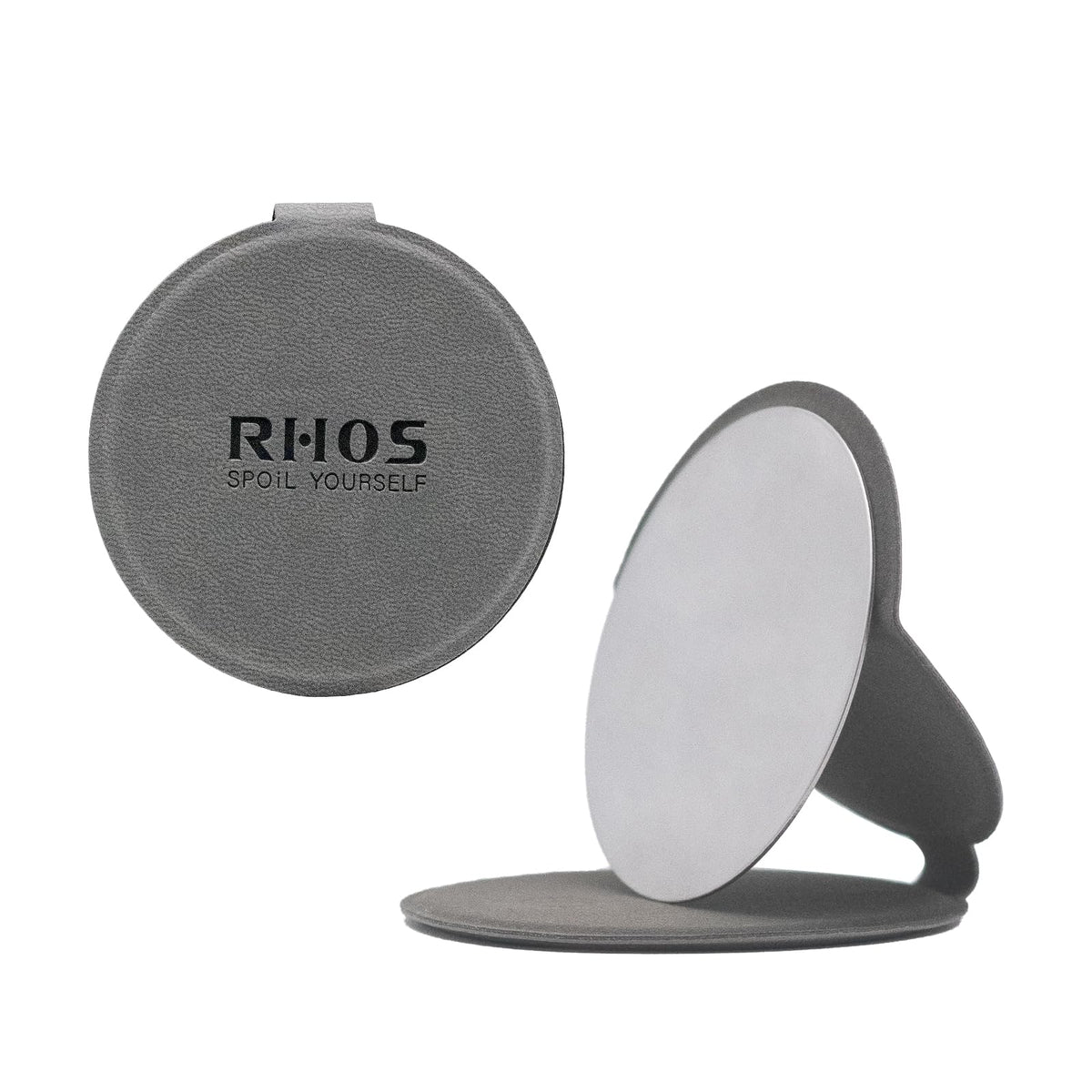 RHOS Shatterproof Stainless Steel Pocket Mirror (Rectangular, Grey)