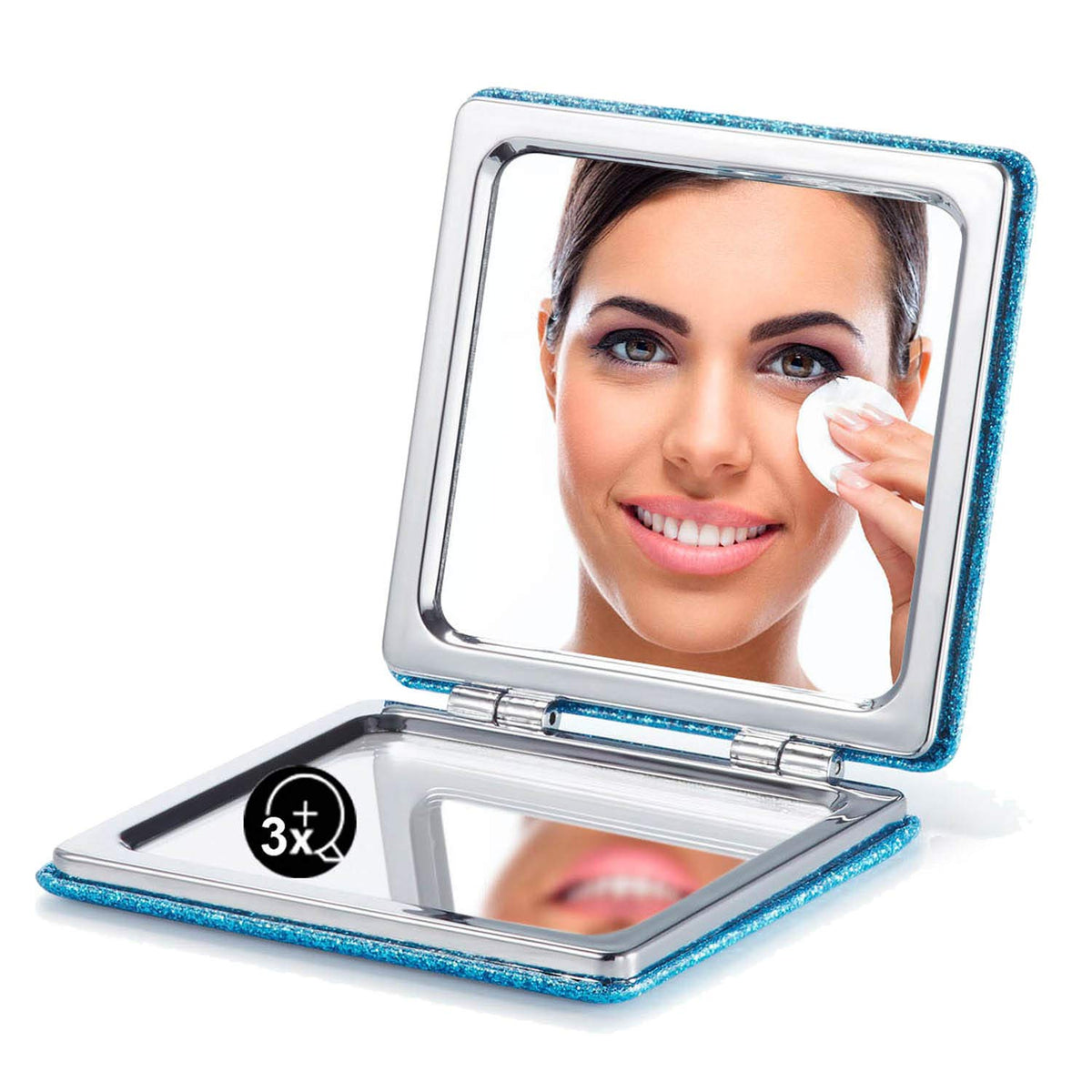 OMIRO Compact Mirror with 3x/1x Magnification, 3.4" Pocket Mirror
