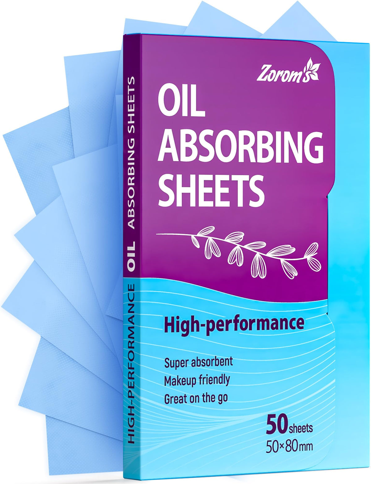 High-Performance Oil Absorbing Sheets for Face – 3pk/150 - Makeup Friendly