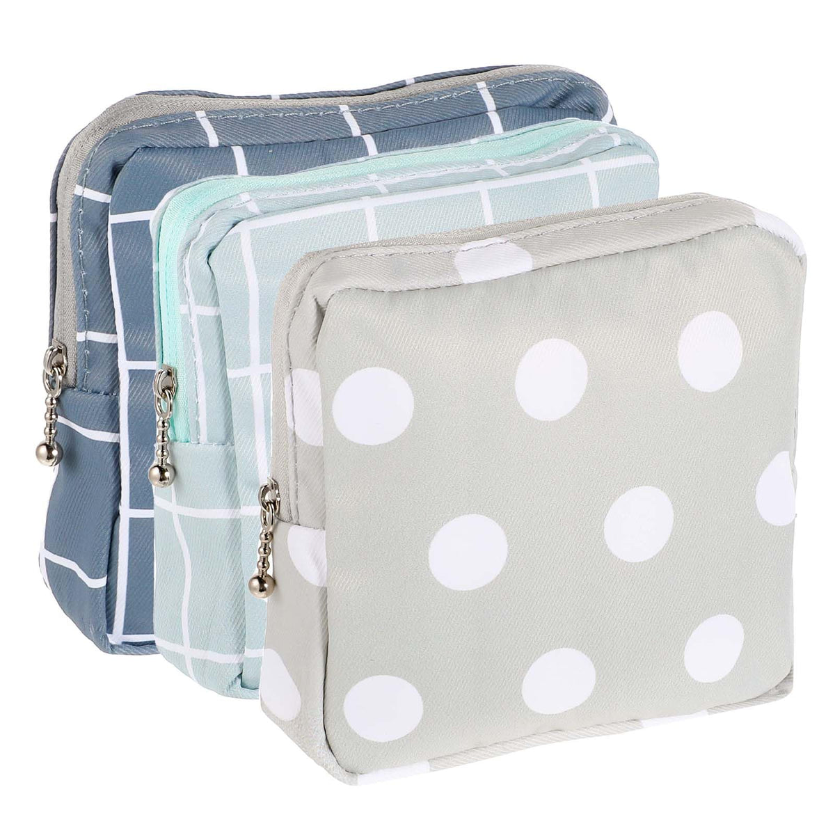 3 PCS Sanitary Pad Storage Bag Portable Period Bag for Pads/Sanitary Napkins/Tampons, Sanitary Napkin Storage Bags First Period Gifts for Daily Hygiene Bags Travel Containers