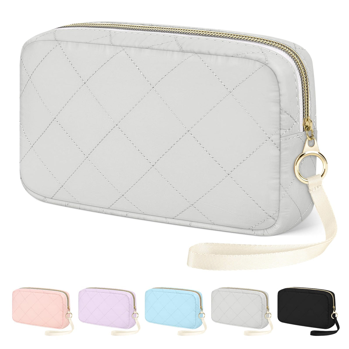 Likesing Period Bag, Quilted Sanitary Bags Tampon Bag for Purse(Blue)