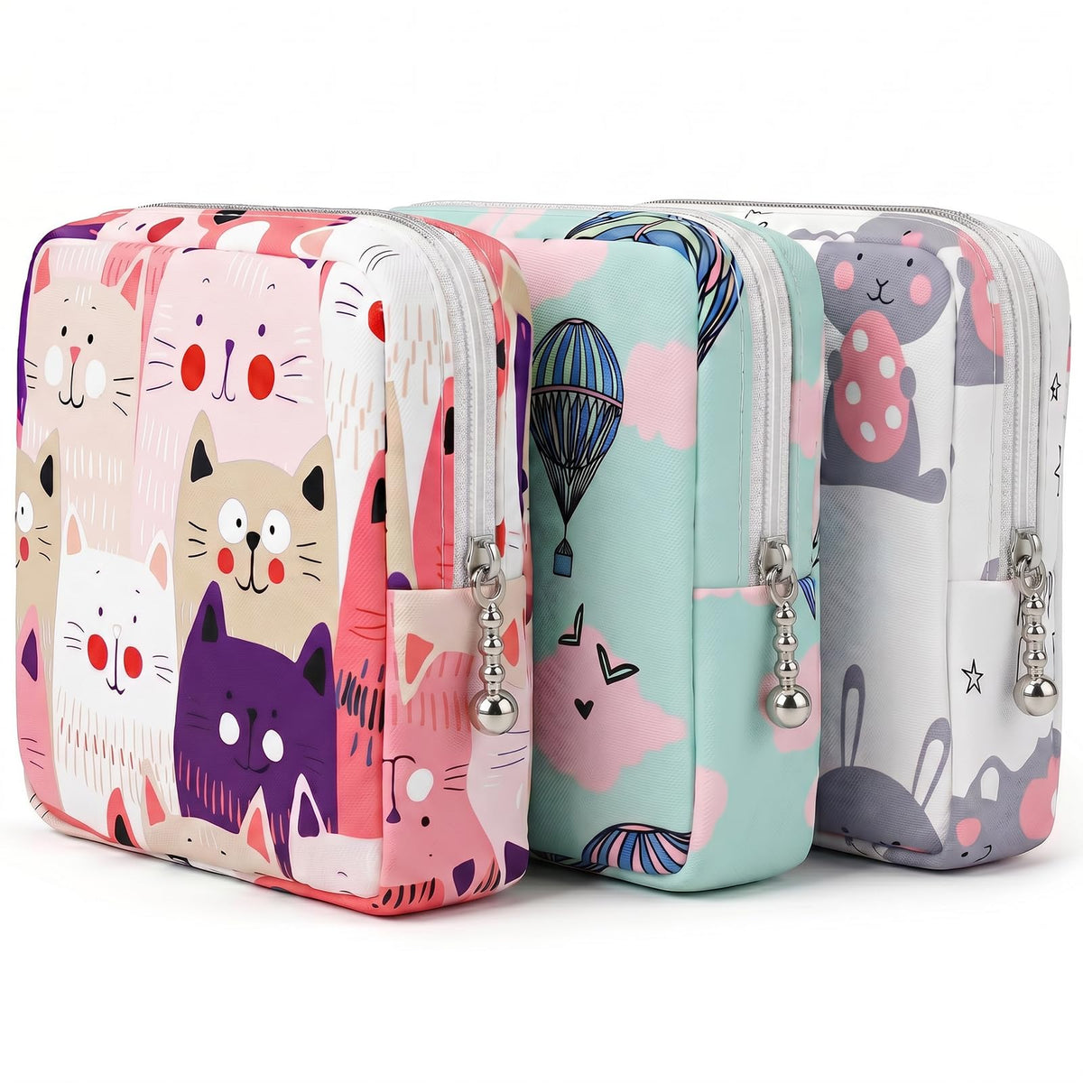 3Pcs Sanitary Pad Pouch, Sanitary Napkin Bag Pads for Women Pads Bags