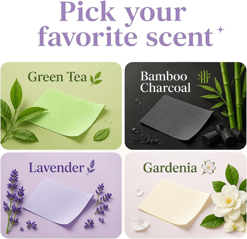 Oil Blotting Paper for Face, 500 Sheets Mirror and 4 Stickers for Oily Skin