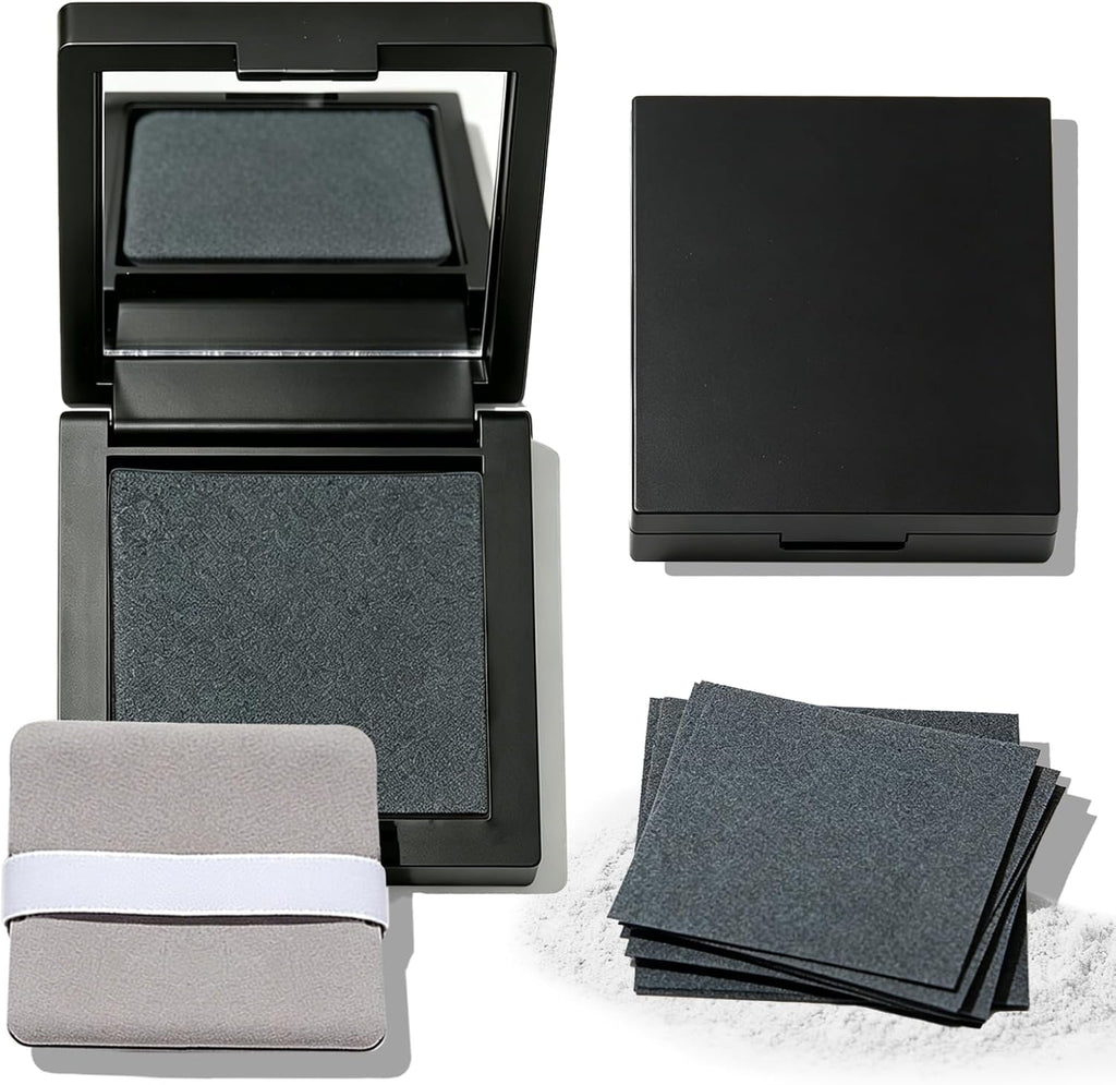 100 Sheets Makeup Oil Blotting Paper with Powder