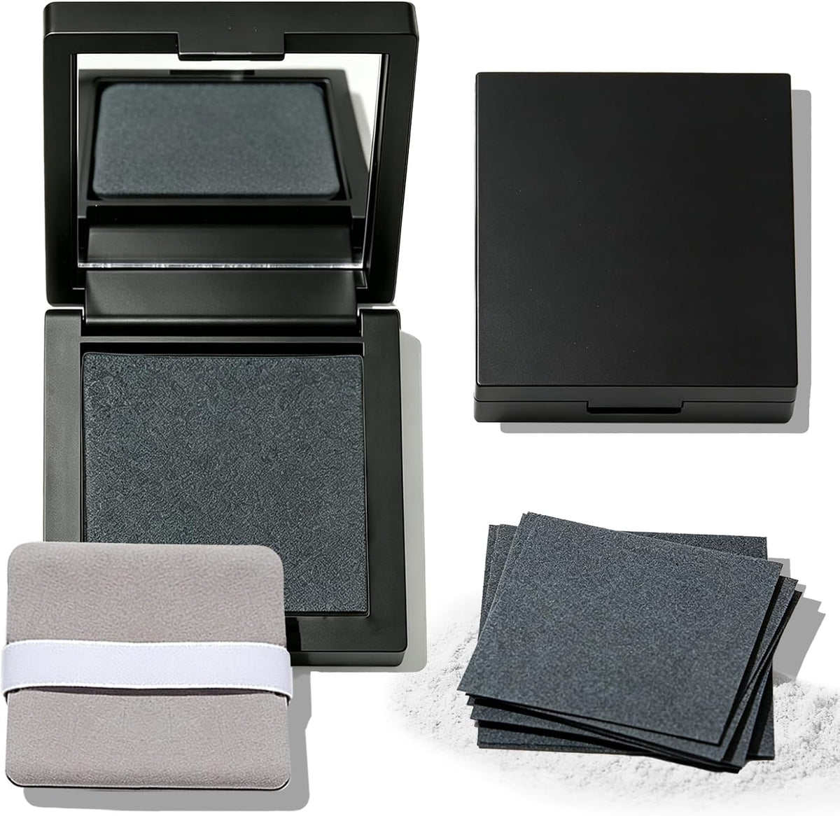 100 Sheets Makeup Oil Blotting Paper with Powder
