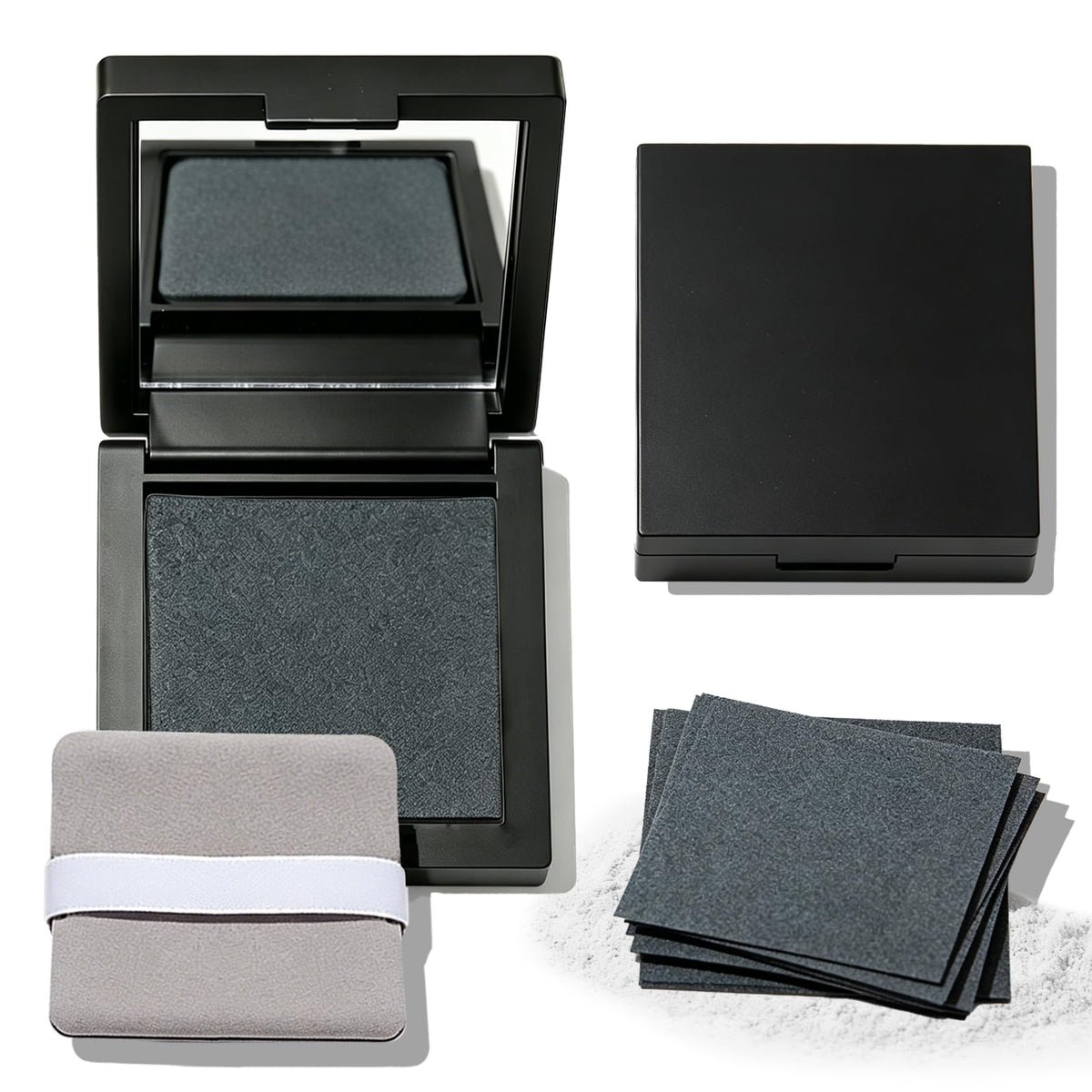 100 Sheets Makeup Oil Blotting Paper with Powder