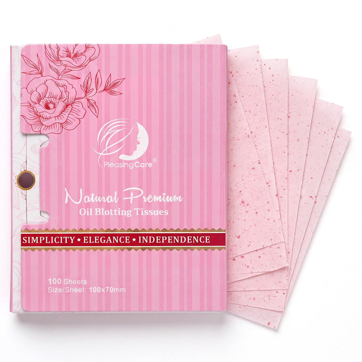 Premium Face Oil Blotting Sheets, 1pack for Facial Care or Makeup, GreenTea