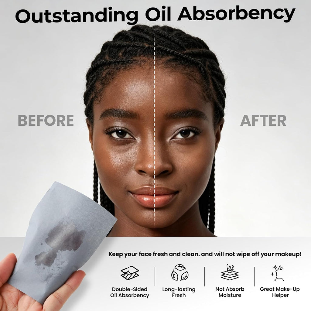 FANDAMEI 200 Counts Oil Blotting Sheets For Face, Blotting Papers For Face