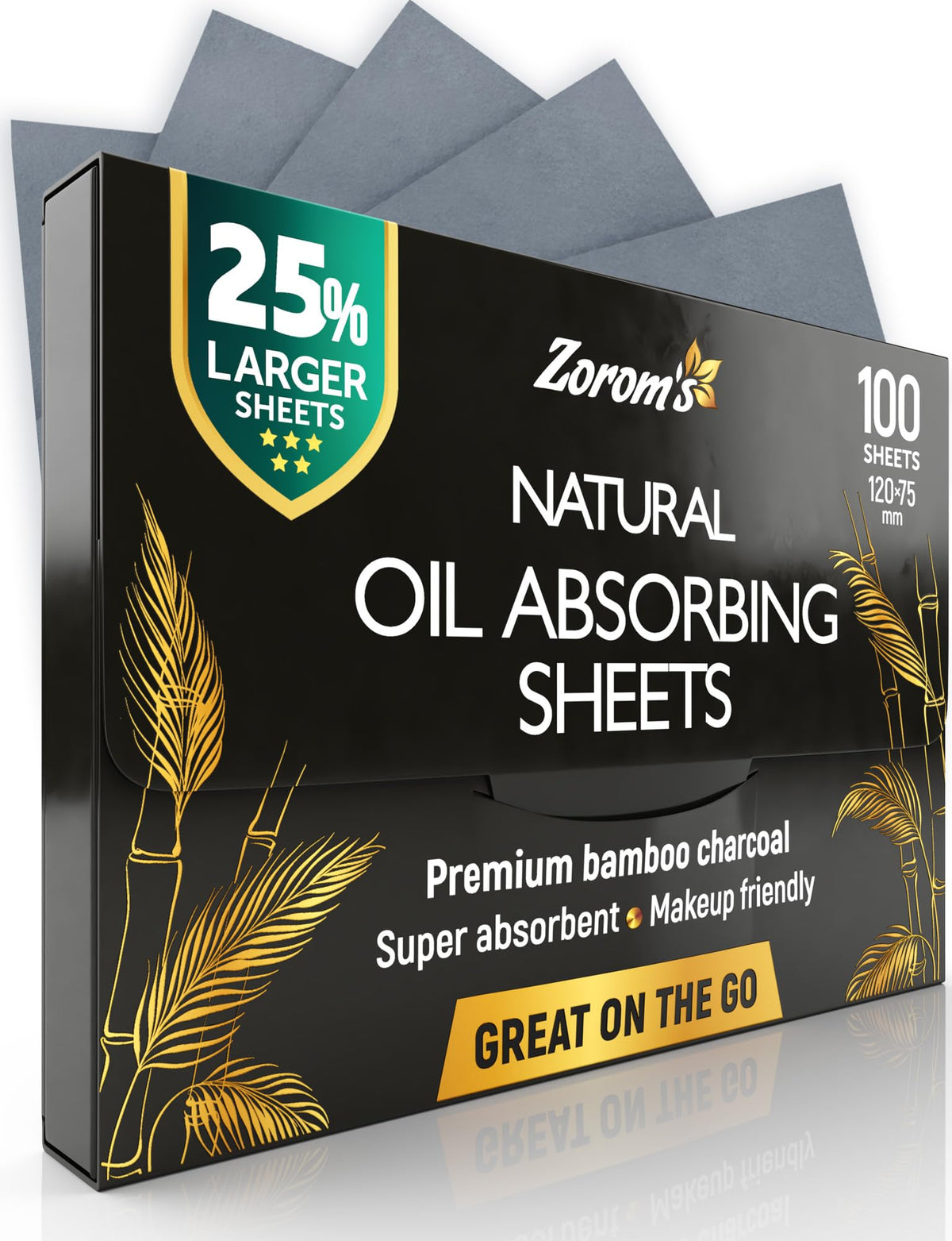 XL Oil Blotting Sheets for Face – 3pk/300 Makeup Friendly – High Absorbency