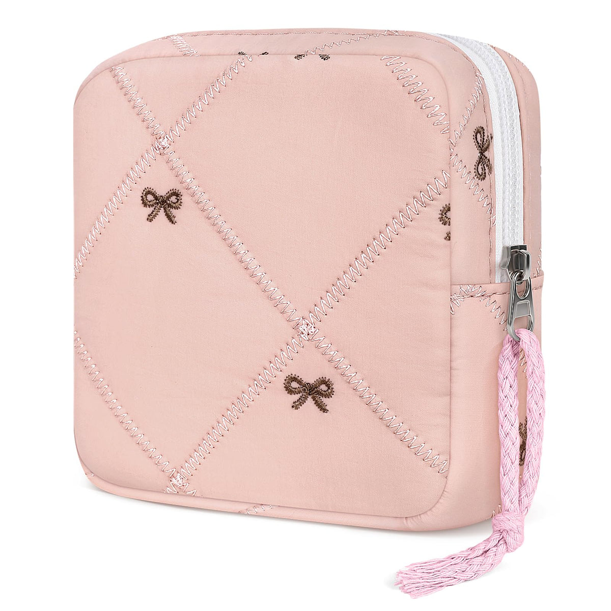 Likesing Period Bag Pouch, Leather Tampon Holder for Purse-Colorful Purple