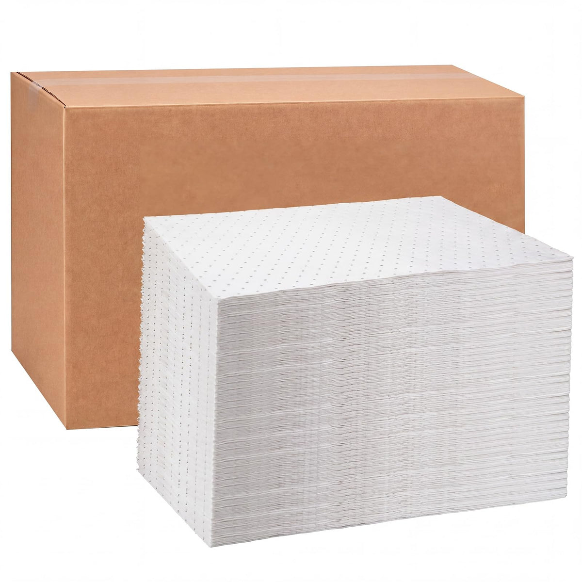 Hoolerry 100 Pcs Oil Absorbent Pad for Spill, 9.8 x 13 Inch, Gray