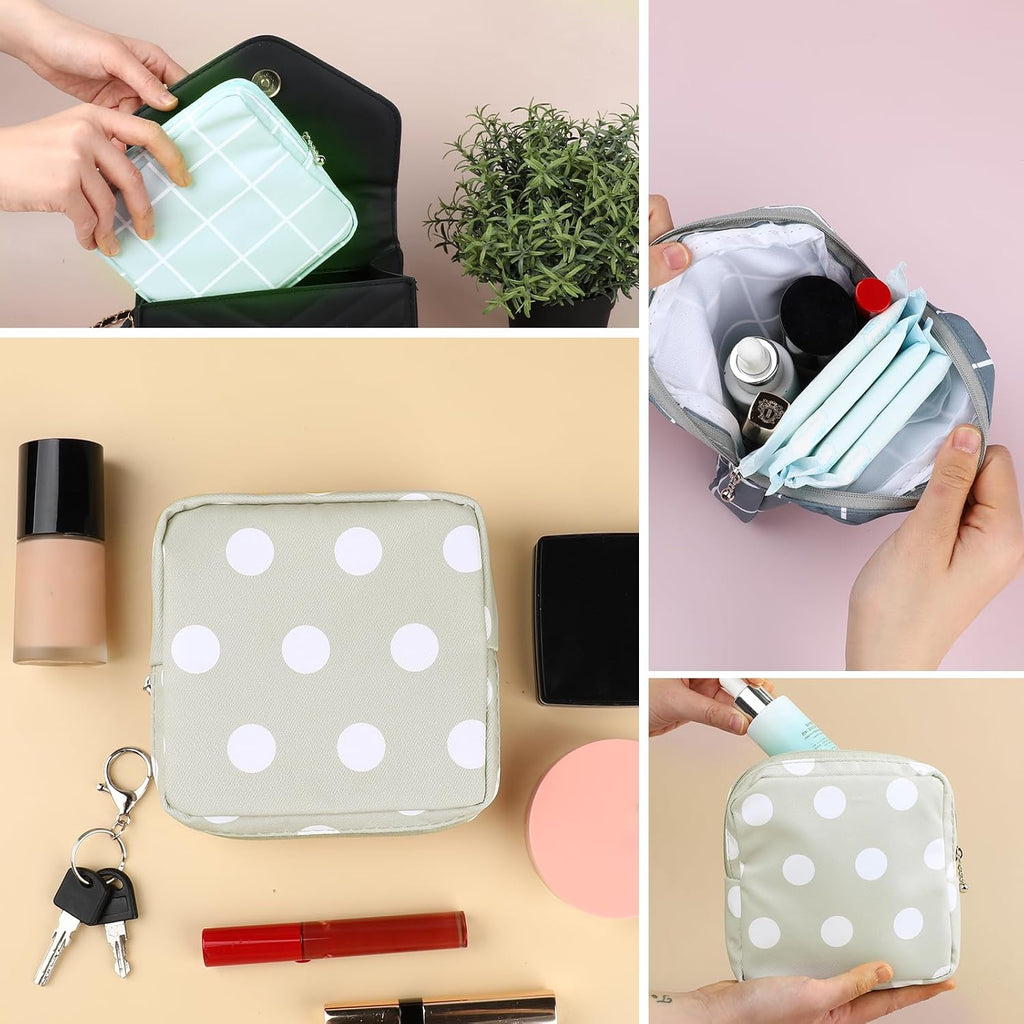 Jeffdad 3pcs Sanitary Napkin Storage Bag,