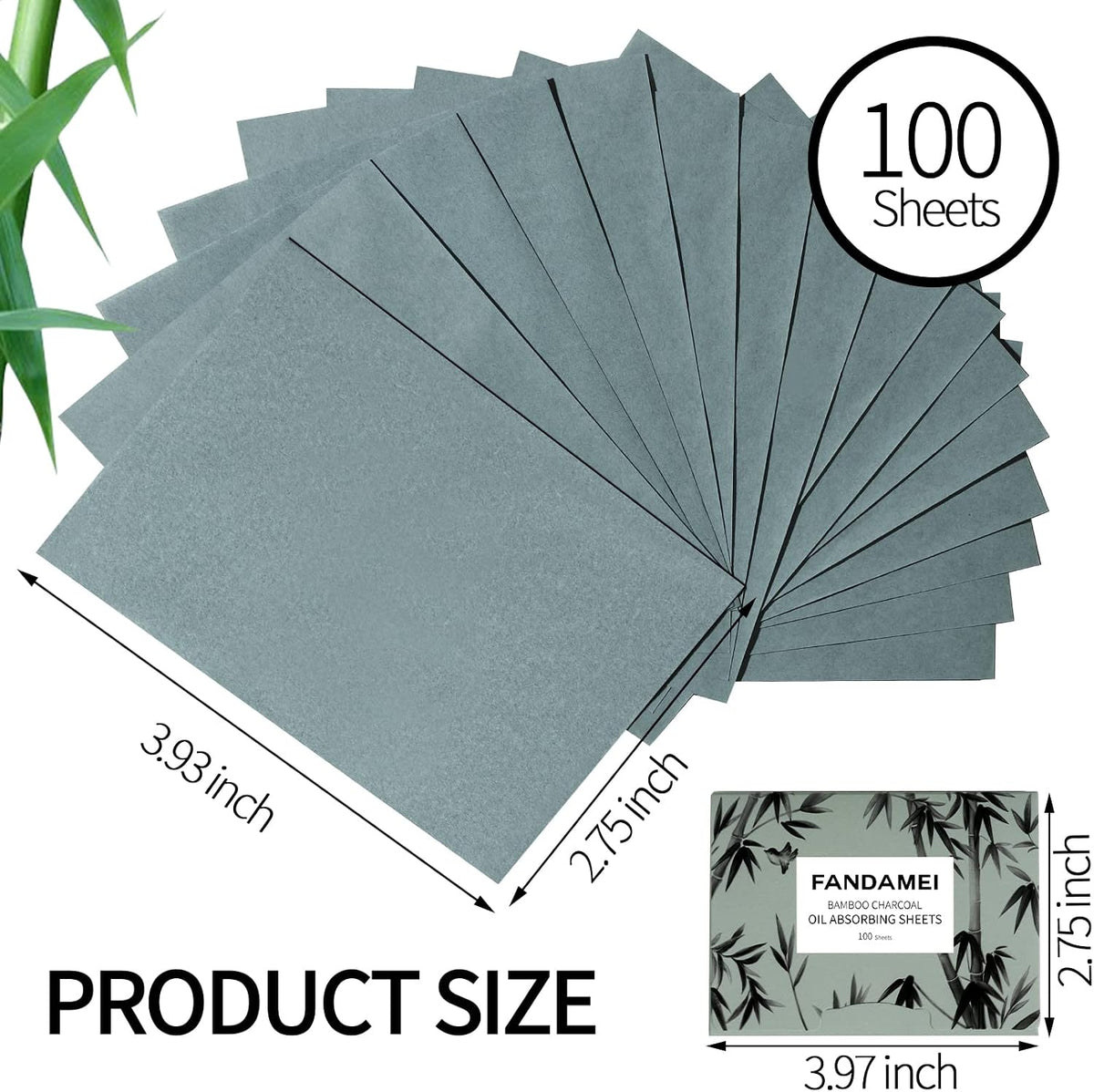 FANDAMEI 200 Counts Oil Blotting Sheets For Face, Blotting Papers For Face