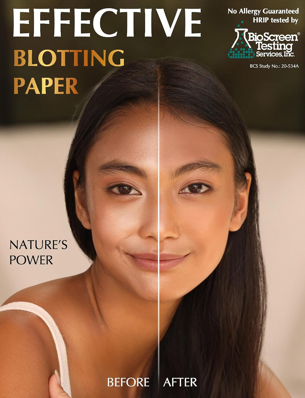 XL Oil Blotting Sheets for Face – 6pk/600 Makeup Friendly – High Absorbency