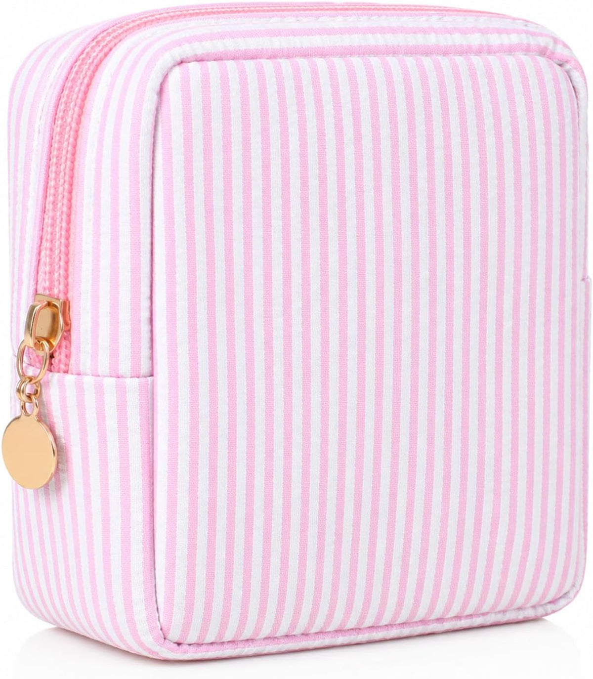 Pink Period Pouch, Sanitary Napkin Pouch for Pads, Tampons, Panty Liners