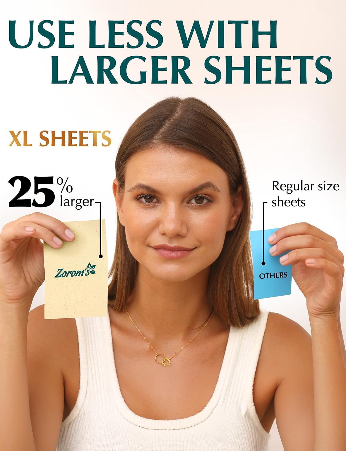 XL Oil Blotting Sheets for Face – 3pk/300 Makeup Friendly – High Absorbency