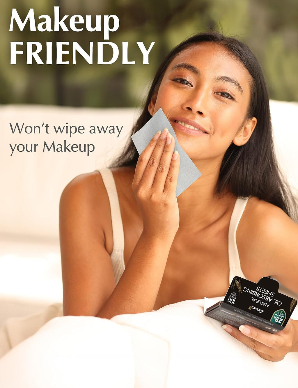 XL Oil Blotting Sheets for Face – 6pk/600 Makeup Friendly – High Absorbency