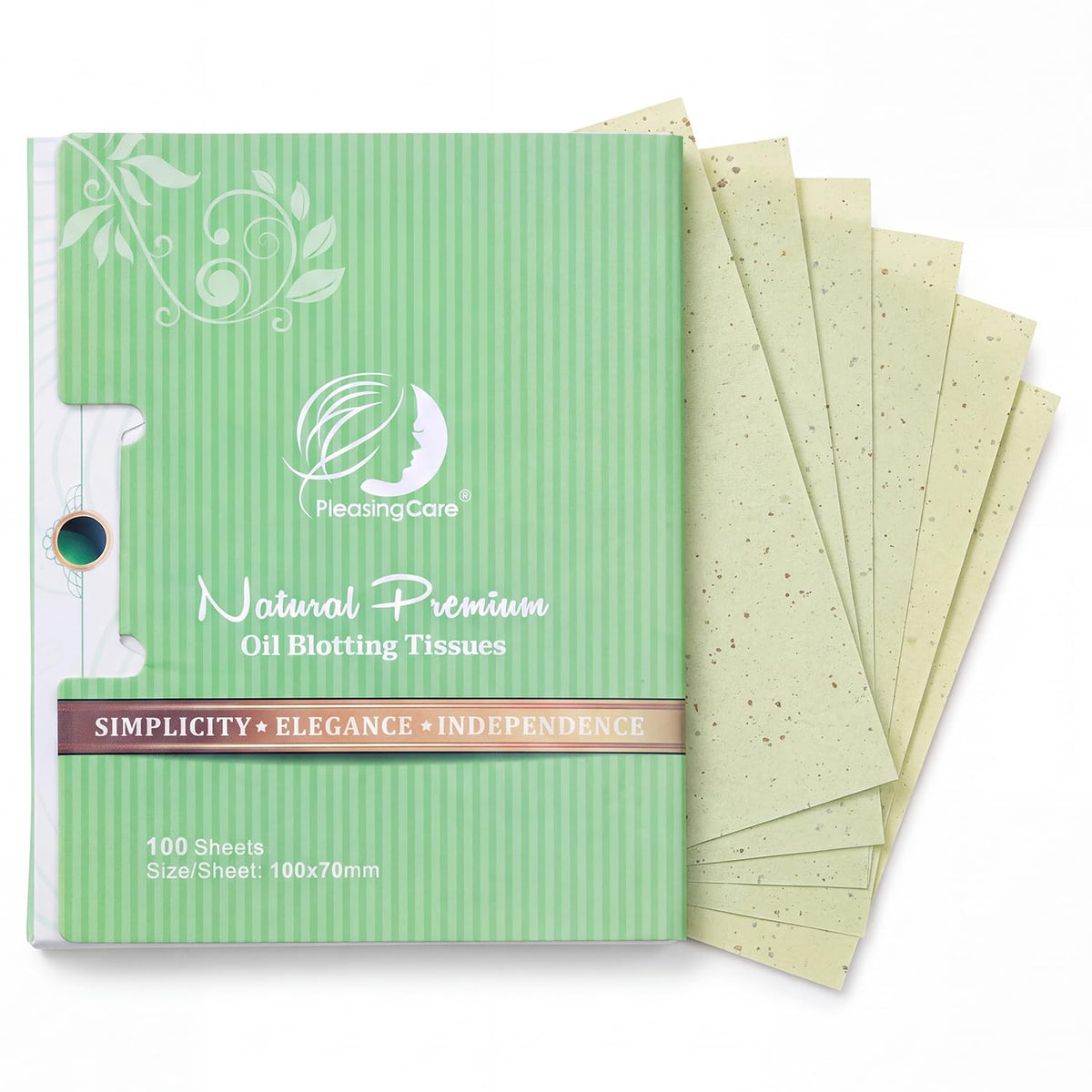 Premium Face Oil Blotting Sheets - 2 Pack for Facial Care or Makeup, Bamboo