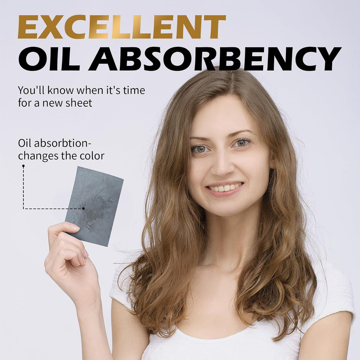 Natural Bamboo Charcoal Oil Blotting Sheets for Face - 4-Pack of 400 Sheets |Friendly Oil Absorbing Papers