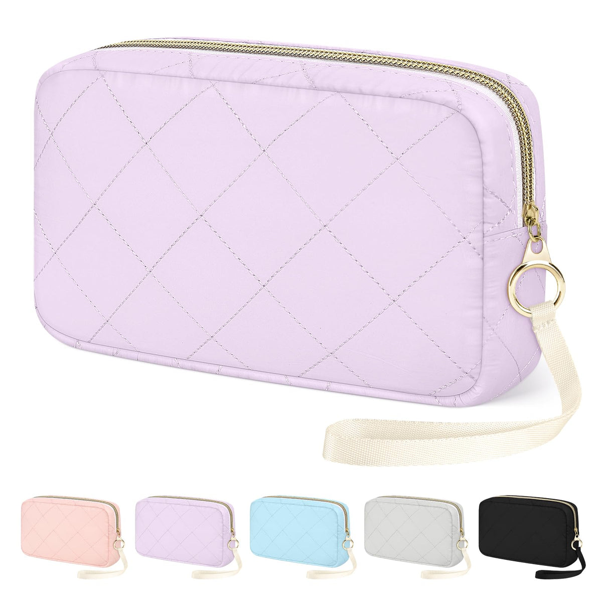 Likesing Period Bag, Quilted Sanitary Bags Tampon Bag for Purse(Blue)