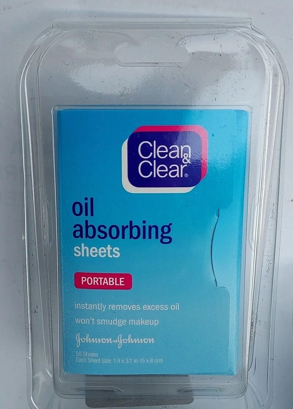 Clean & Clear Oil-Absorbing Sheets, 50-Count Sheets (Pack of 4)