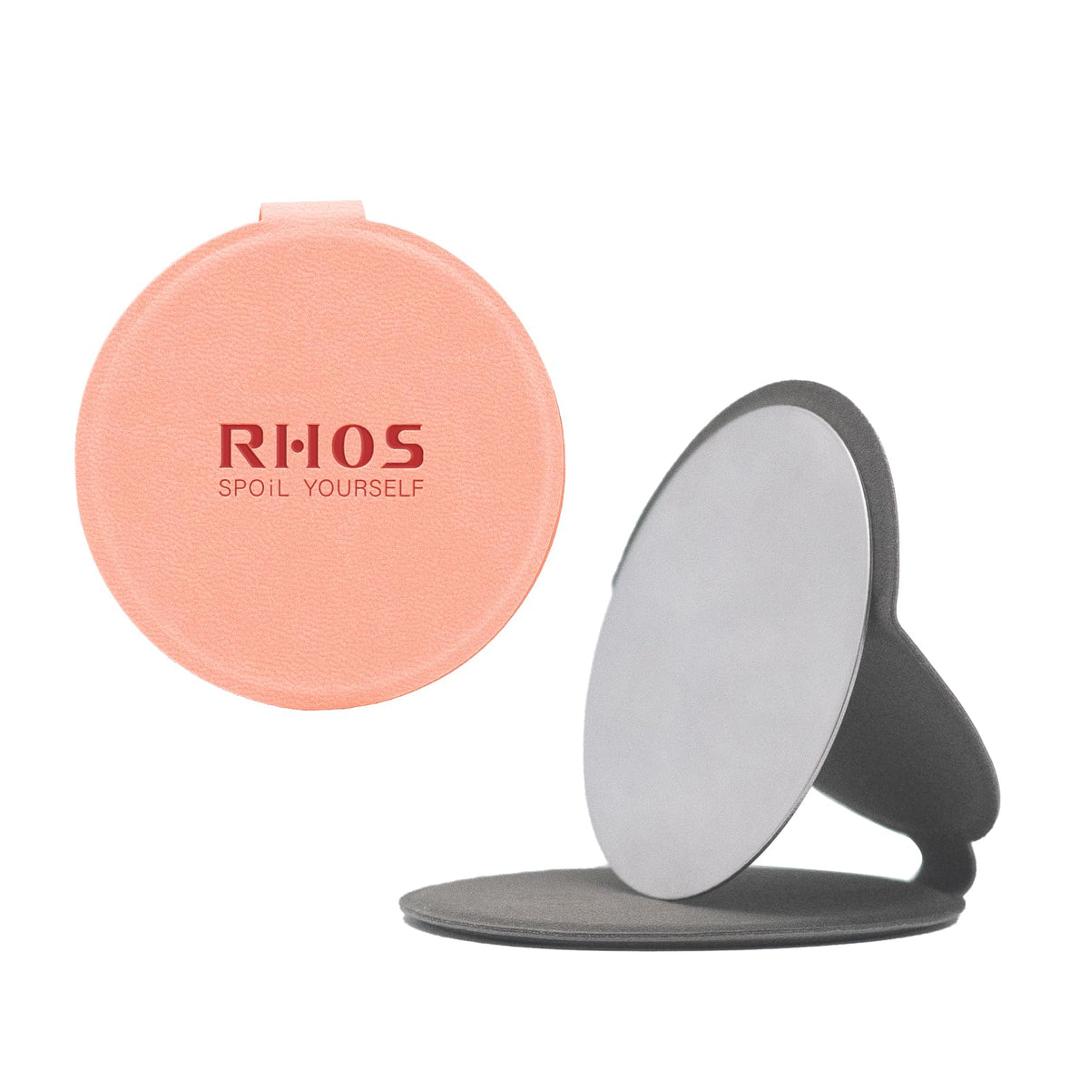 RHOS Shatterproof Stainless Steel Pocket Mirror (Rectangular, Grey)