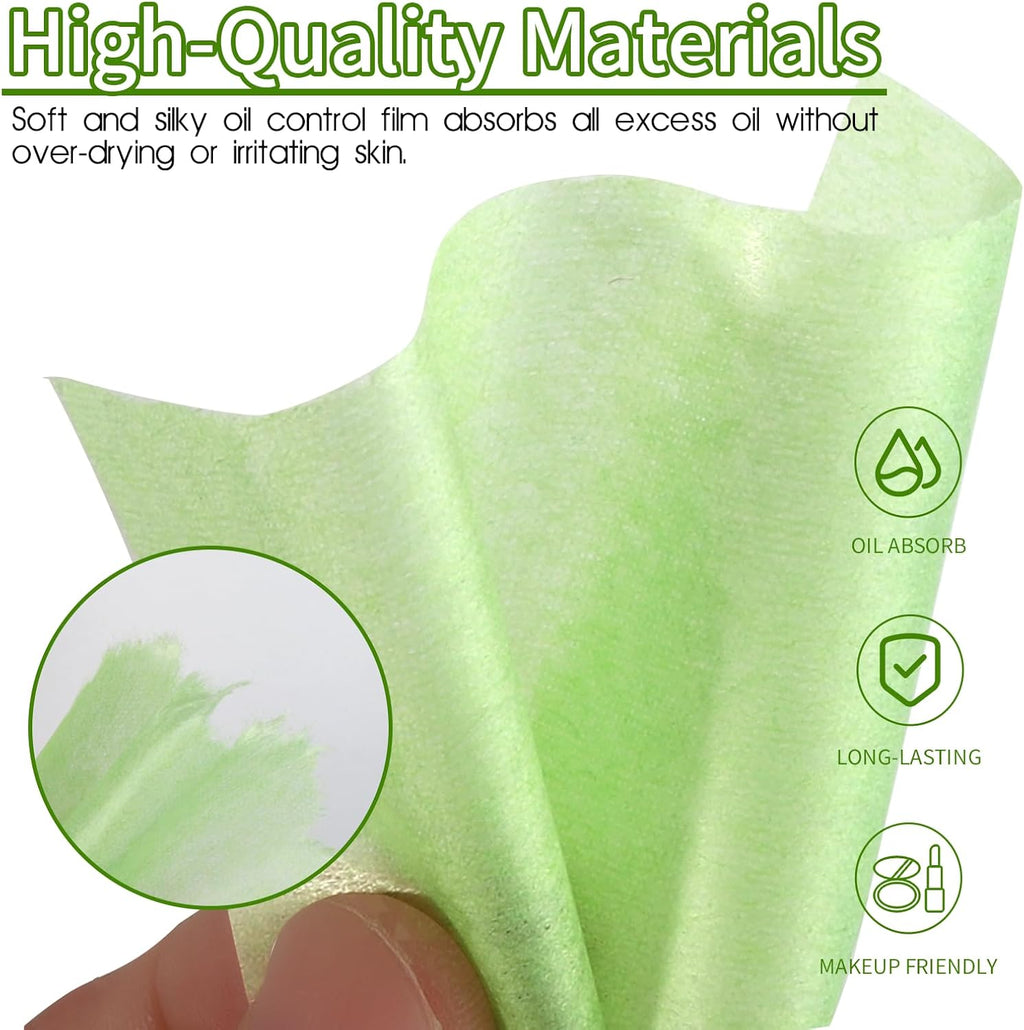 300 Sheets Blotting Paper, HNYYZL Oil Absorbing Sheets for Oily Skin, Oil Control for Face, Makeup Blotting Paper, Natural Oil Absorbing Facial Blotting Sheets for Oily Skin Care (Pack of 3)