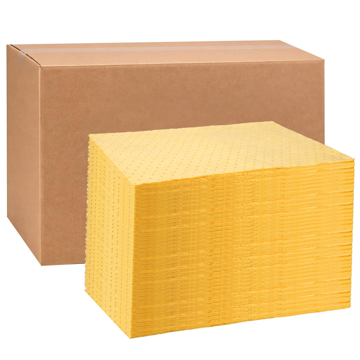 Hoolerry 100 Pcs Oil Absorbent Pad for Spill, 9.8 x 13 Inch, Gray