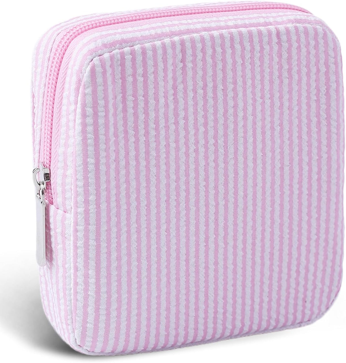 Period Bag for Teen Girls | Striped Sanitary Napkin Storage Bag | Cute Pads Pouch for Period | Menstrual Pouch for Pads, Tampons, Menstrual Cups & Panty Liners | Perfect for Travel & Daily Use