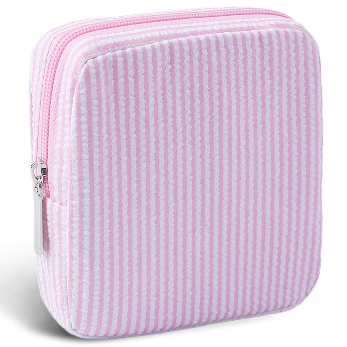 Period Bag for Teen Girls | Striped Sanitary Napkin Storage Bag | Cute Pads Pouch for Period | Menstrual Pouch for Pads, Tampons, Menstrual Cups & Panty Liners | Perfect for Travel & Daily Use