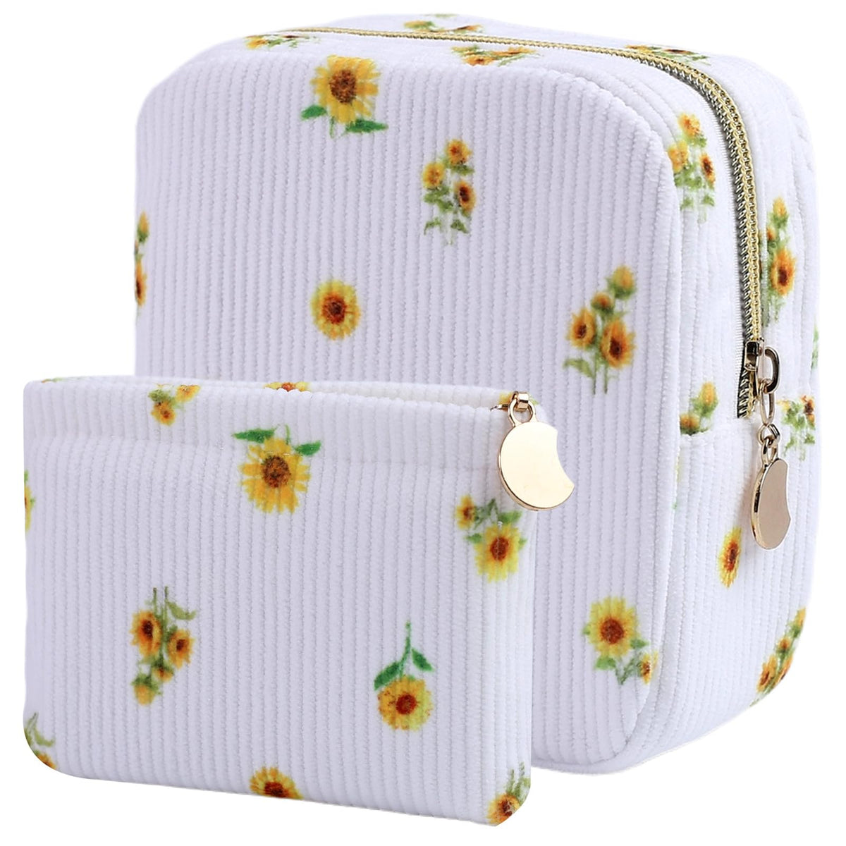 2-Pack Period Bag for Women Girls, Portable Corduroy Sanitary Napkin Storage Bag Period Pouch Small Discreet Menstrual Pouch, Sanitary Pads Bag Period Kits Tampons Holder for First Period