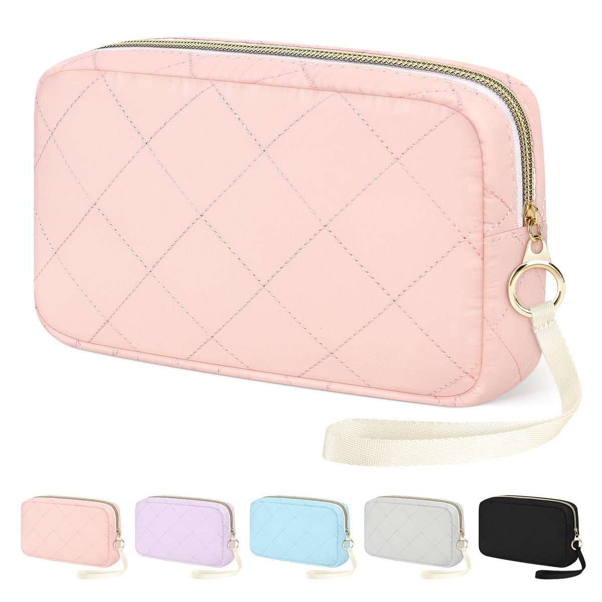 Likesing Period Bag, Quilted Sanitary Bags Tampon Bag for Purse(Blue)