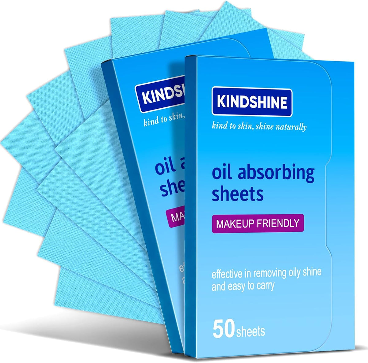 KINESHINE 100Pcs High-Performance Oil Absorbing Sheets for Face