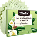 Teenitor Green Tea Blotting Paper - 800 Oil Absorbing Sheets for Oily Skin, Face Oil Control Film