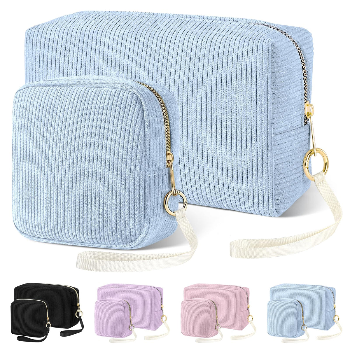 Likesing Tampon Holder for Purse, Corduroy Women Period Bag Pouch(Pink)