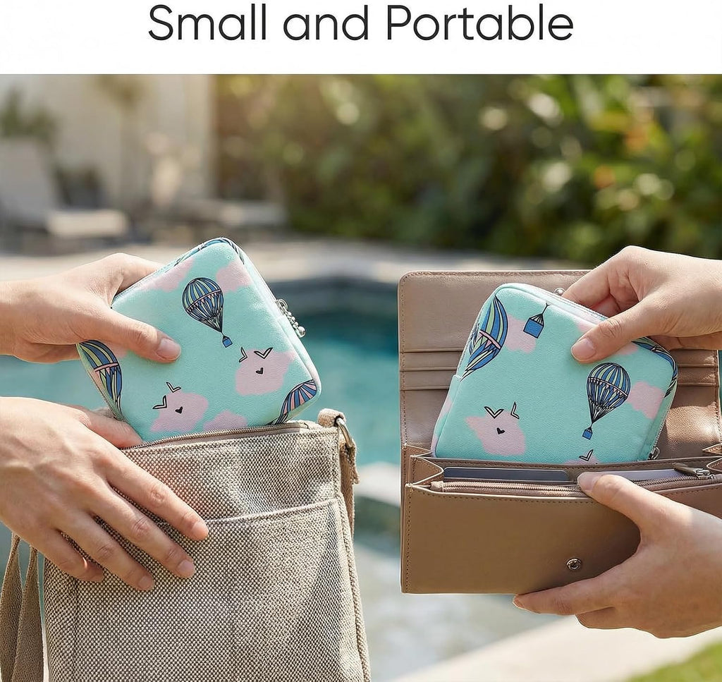 3Pcs Sanitary Pad Pouch, Sanitary Napkin Bag Pads for Women Pads Bags