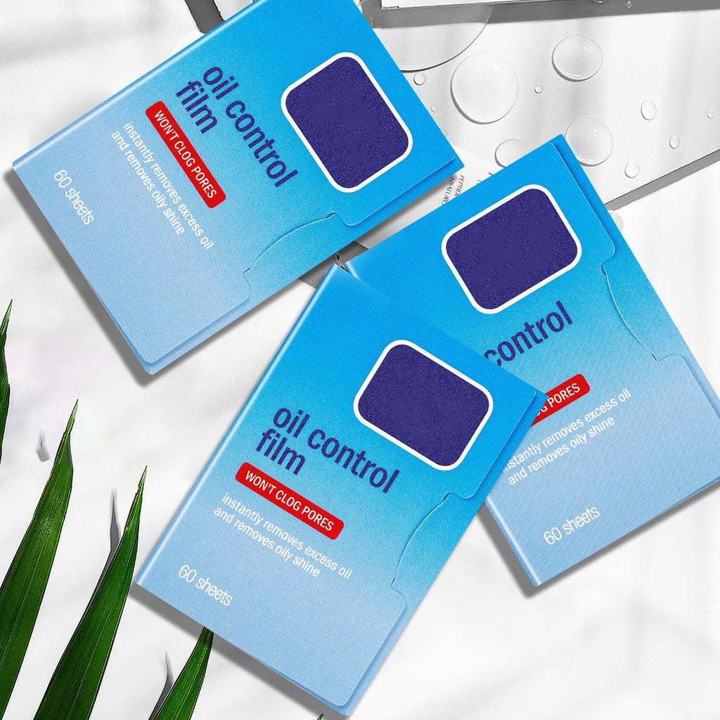 2 Packs Oil Blotting Sheets for Face (120 Sheets) - Oil Absorbing Blotting Papers for Oily Skin, Makeup-Friendly & Portable Oil Wipes